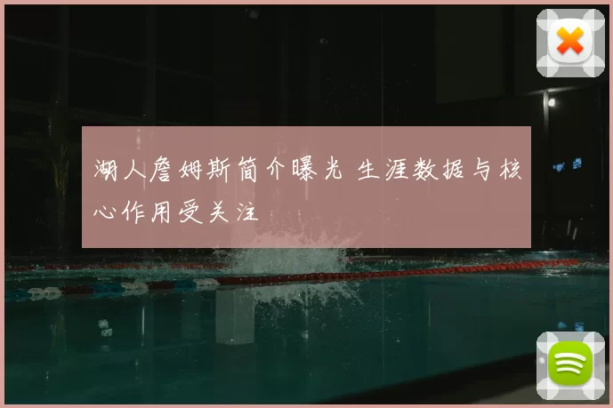 湖人詹姆斯简介曝光 生涯数据与核心作用受关注